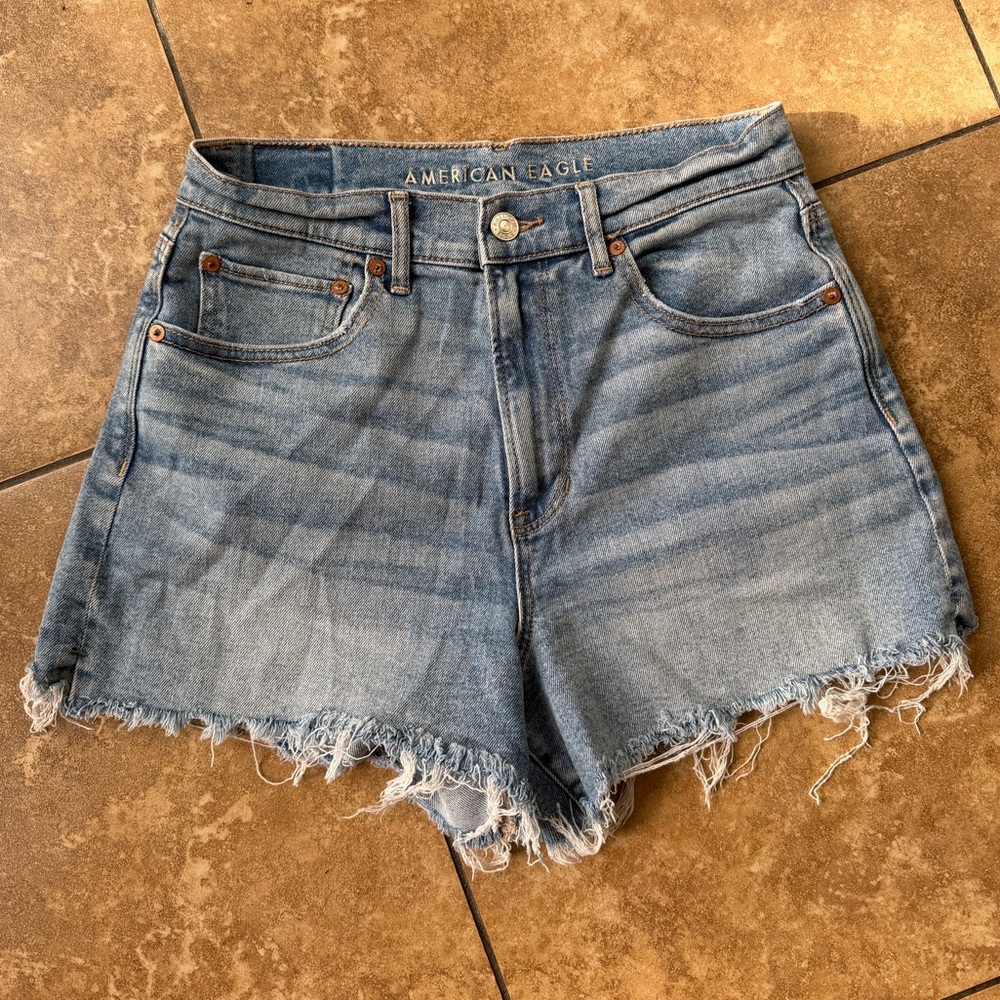 American Eagle Outfitters Frayed Hem Jean Shorts